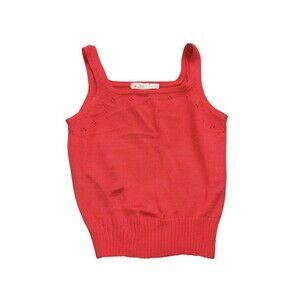 Crazy Horse Red Knit Tank Top Women’s Size Small